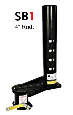 ROUND TUBE (4" RND) EXTENDED COUPLER 9"